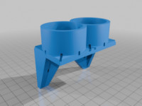 D size battery holder 3D model