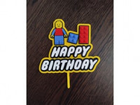 Lego style cake topper generator 3D model