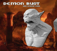 Demon Bust HD 3D model