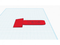 Build plate PLA scraper  3D model