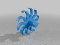 Steam turbine 3D model