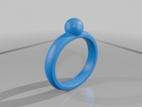 anxiety thumb ring 3D model