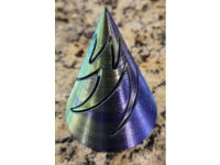 Triple Spiral Cone Fidget 3D model