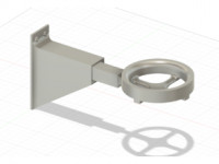 Wall-Mounted Ball Holder 3D model