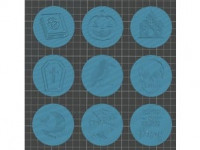 Halloween stamps 3D model