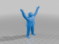 Man holding up  3D model