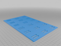 FPV battery strap plate  3D model