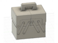 Folding Tea Chest 3D model