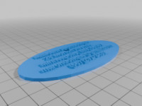 Yet Another Parametric Luggage Tag 3D model