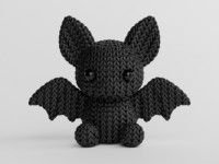 Knitted Bat 3D model