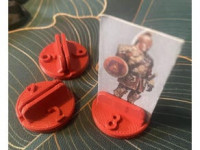 TTRPG Paper Pawn Base 3D model