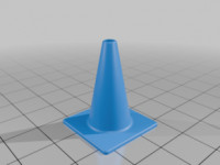 Scale Road cone 3D model