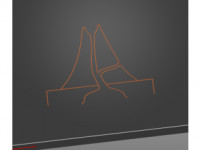 Tactile image: volcano 3D model