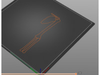Tactile image: arm bones 3D model