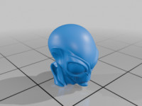 Grey Alien head 3D model