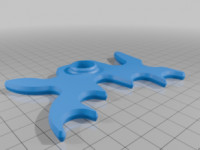 Moose head for 5/8 dowel. 3D model