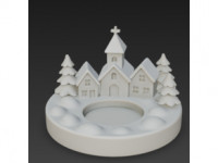 Chrismas tealight 3D model