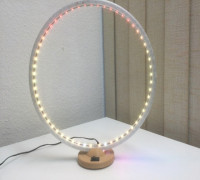 Ring Lamp Dual V2 (Customizable) 3D model
