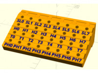 Customizable Skadis Bit Holder with Labels 3D model