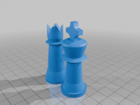 king and Queen (chess) 3D model