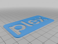 Plex Logo Sign 3D model