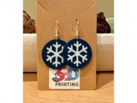 snowflake earring 3D model