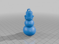 snowman earing  3D model