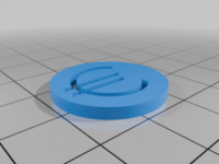 Shopping cart token 3D model