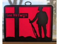 Rememberance Day - Lest We Forget - Window Hanger 3D model