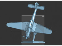 Low Poly Stuka dive bomber statue 3D model