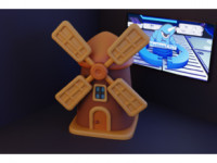 Moinho Estilo Holandês 3D model