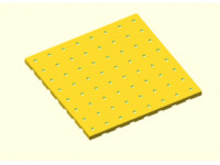 Modular Pegboard Organizer Tile with Threaded Holes 3D model