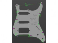 Squier Stratocaster Pickguard 3D model