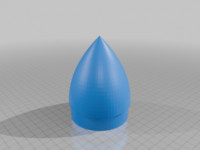 3" Apogee Nose Cone & Electronics Bay for 3" rocket 3D model