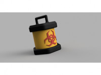 Bio Waste Hazard Container 3D model