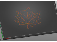 Tactile image: leaf 3D model