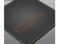 Tactile image: rocket 3D model