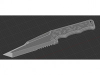 Tanto Knife 3D model