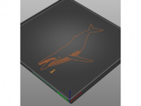 Tactile image: whale 3D model