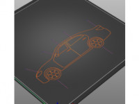 Tactile image: car sideways 3D model