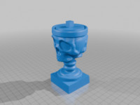 Skull Trophy Base 3D model