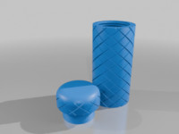 Knurled Storage Bottle 3D model