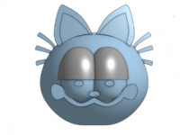 Garfield Head 3D model
