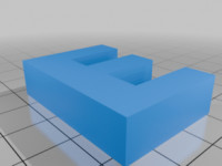 name letters 3D model