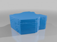 Vase Mode Terrain Generic Cliffs 3D model