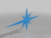 3d star 3D model