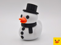 Snowman Duck 3D model