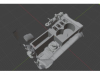 BMW E30 Custom Center Console 3D model