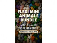 Flexi Mini Animals Bundle | 300+ STL & 3MF 3D Print Models 3D model