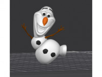 Olaf Multicolor Remix 3D model